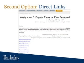 Second Option: Direct Links
 