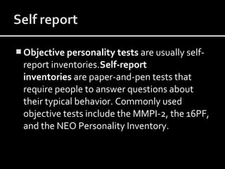 Psych 24 history of personality assessment | PPT