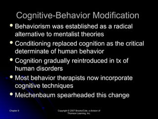 Psych 450 Chapter 9 Lec (1).ppt behavior | PPT