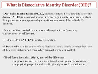 DISSOCIATIVE IDENTITY DISORDER DSM 5 visual data 4