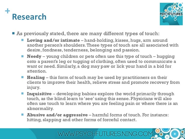 The Psychology of Touch