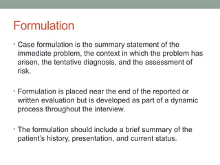 Comprehensive Seminar on History Taking and Mental Status Examination ...