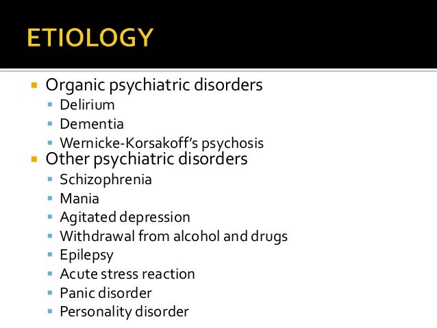 Psychiatric Emergencies - 
