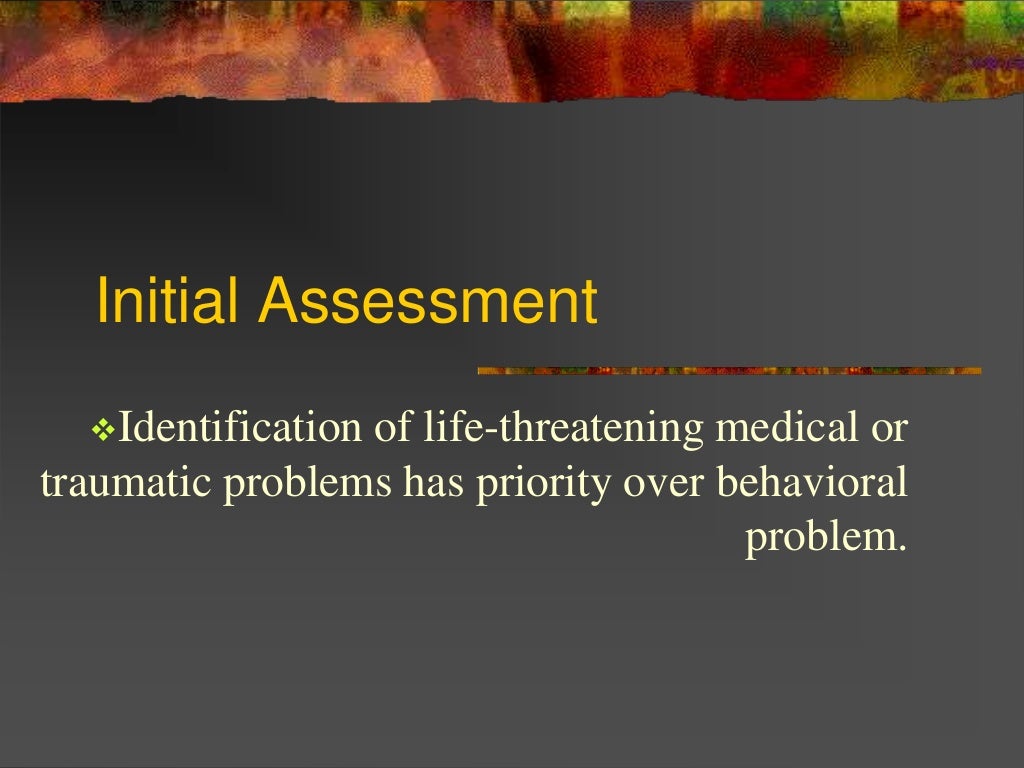 Psychiatric emergency