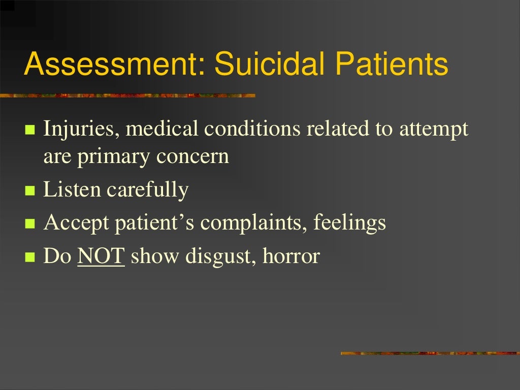 Psychiatric emergency