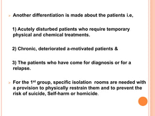 Disturbed Patient Psychiatric nursing unit | PPTX