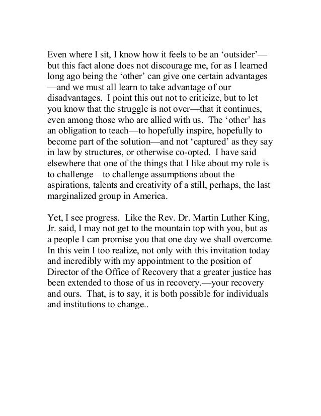 Psychiatric residents speech