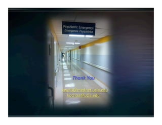 LA County Psychiatric Emergency Room Outcomes Study 