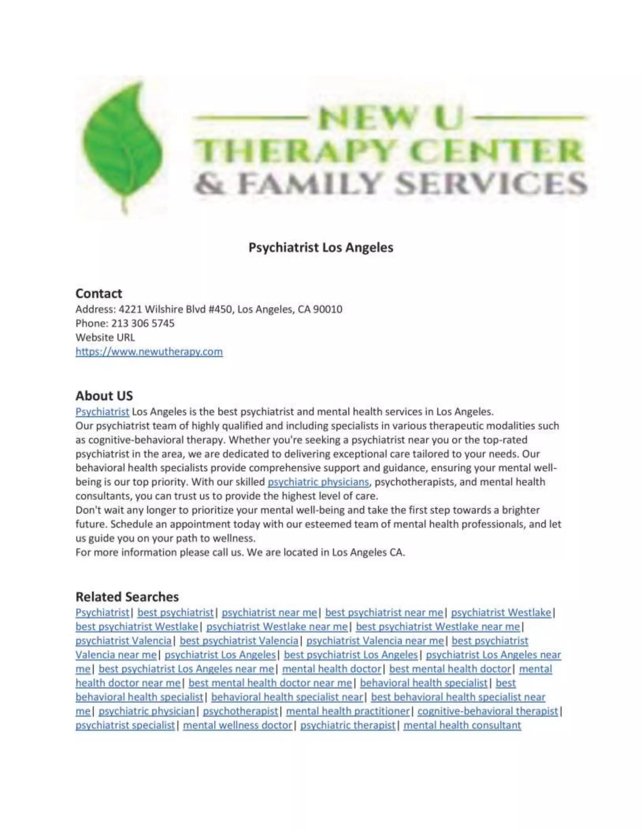 Psychiatrist Los Angeles PDF