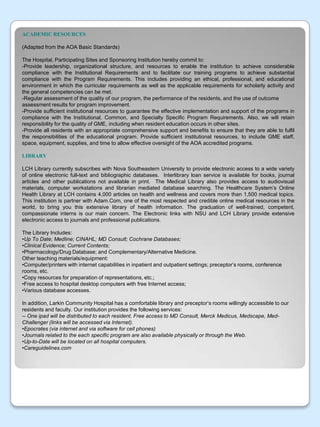 Personal Statement, including an explanation of your interest in the residency program you are applying for. 