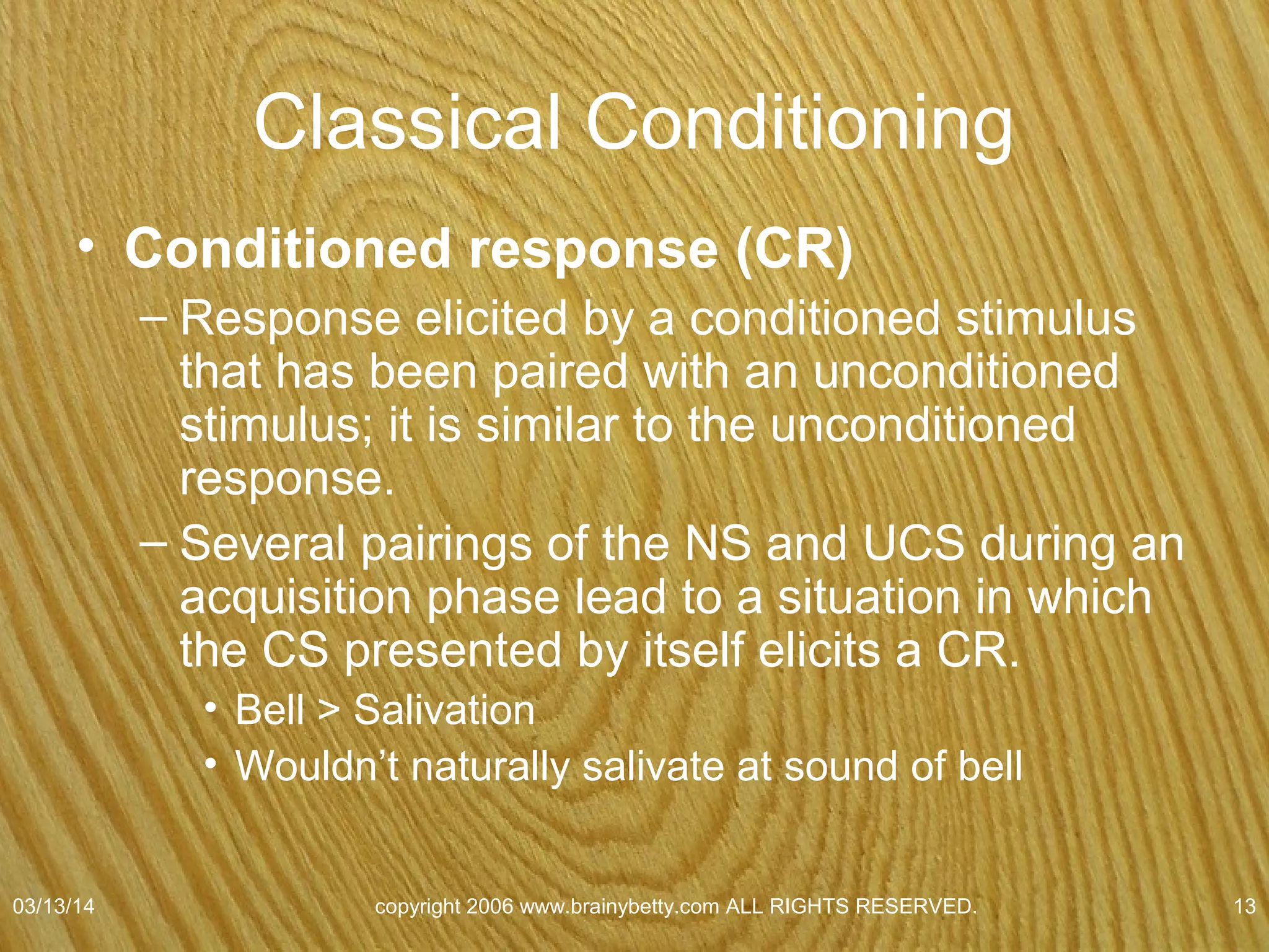 Psychology Chapter 6 Learning | PPT