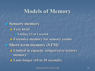 Ltm Model Psychology Chapter 4, Memory | PPTX