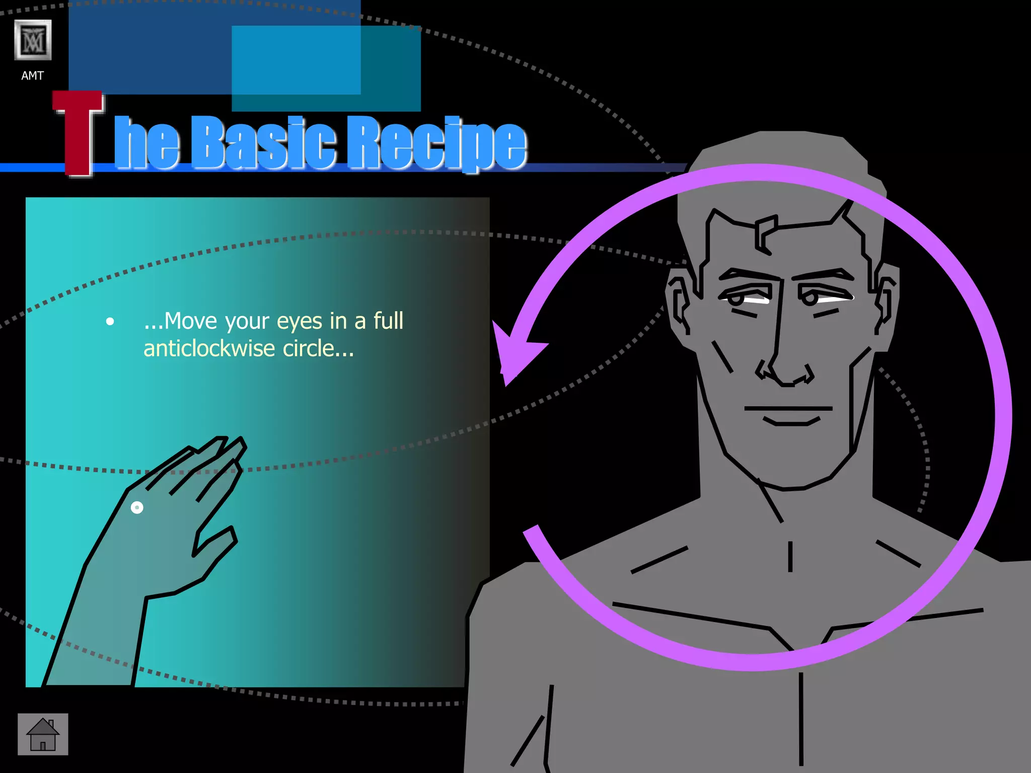 AMT
T
• ...Move your eyes in a full
anticlockwise circle...
he Basic Recipe
 