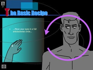 AMT
T
• ...Move your eyes in a full
anticlockwise circle...
he Basic Recipe
 