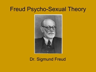 Freud Psycho-Sexual Theory
Dr. Sigmund Freud
 