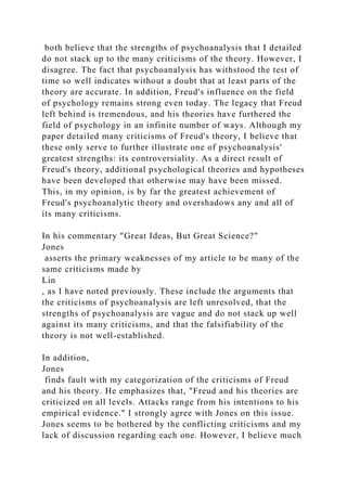 Psychoanalysis Freuds Revolutionary Approach to Human Personal.docx