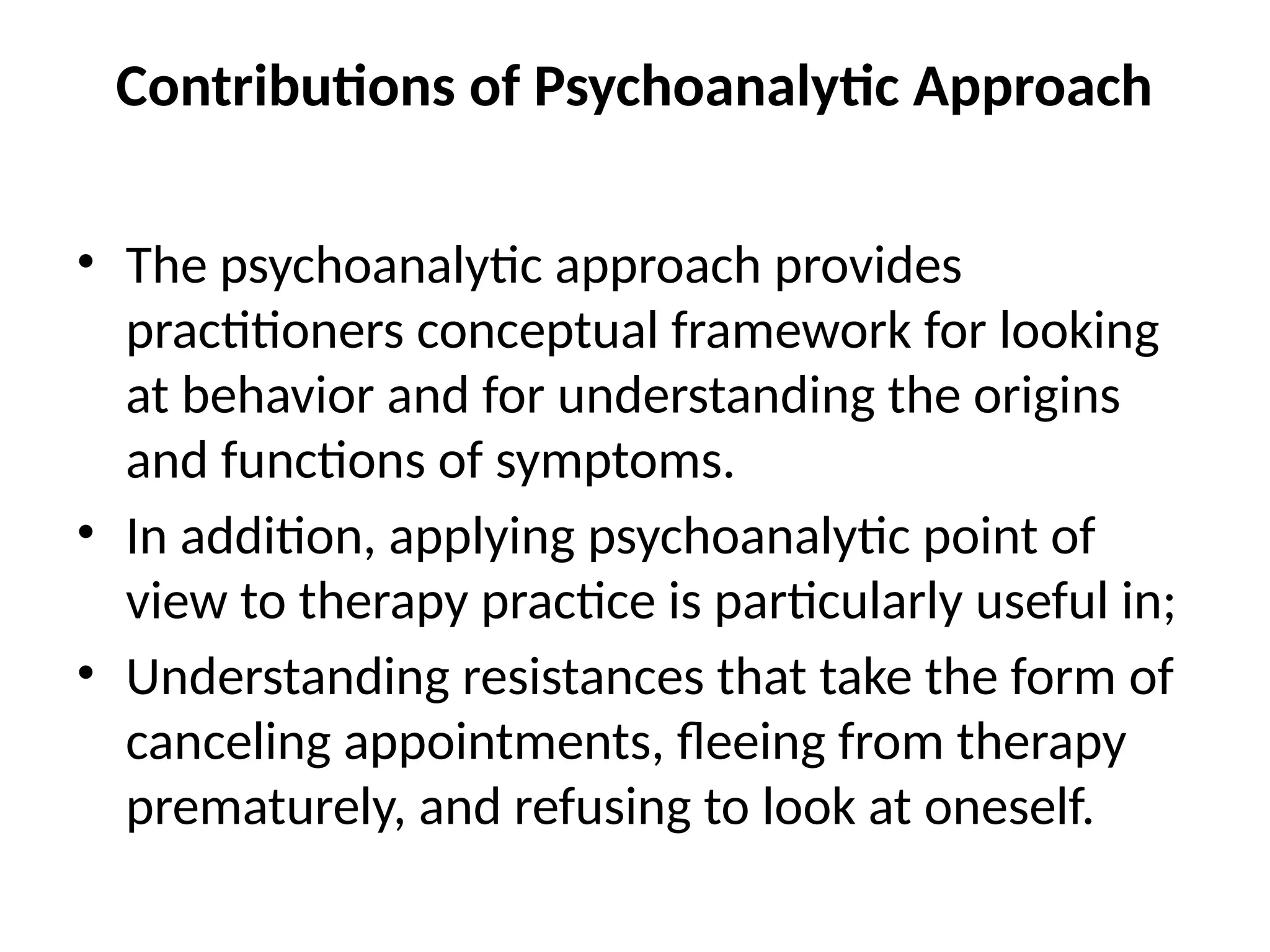 Psychoanalysis Presentation notes for revision | PPT