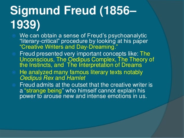 Creative writers and daydreaming by sigmund freud essay