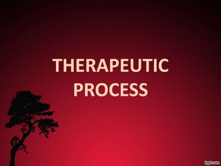 THERAPEUTIC
  PROCESS
 
