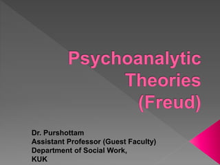 Dr. Purshottam
Assistant Professor (Guest Faculty)
Department of Social Work,
KUK
 