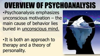 psychoanalysis emphasizes