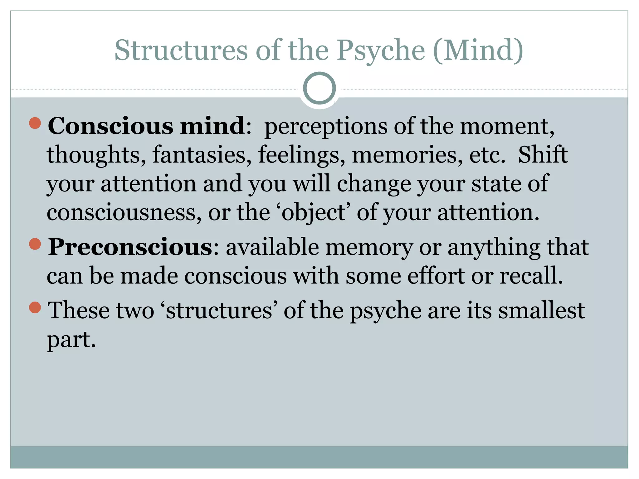 Psychoanalytic theory unconscious mind.doc