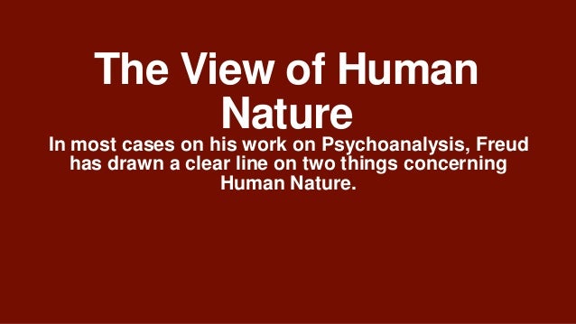 Stationær helvede koncept Human Nature According To Psychoanalysis And The | emr.ac.uk