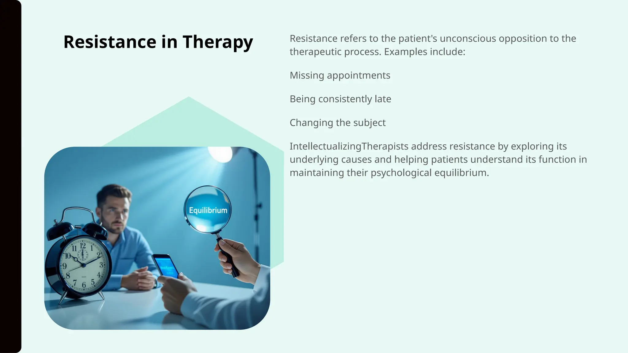 Working Through Resistant Psychoanalytic Therapy: Theory and Practice | PPTX