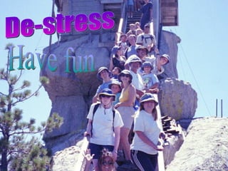 De-stress Have fun 