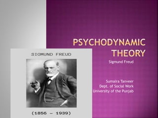 Sigmund Freud
Sumaira Tanveer
Dept. of Social Work
University of the Punjab
 