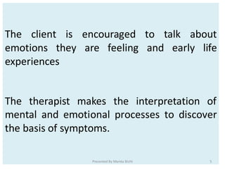 Psychoanalytic psychotherapy | PDF