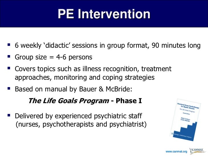 Psychoeducation or Cognitive Behavioural Therapy for Bipolar Disorder