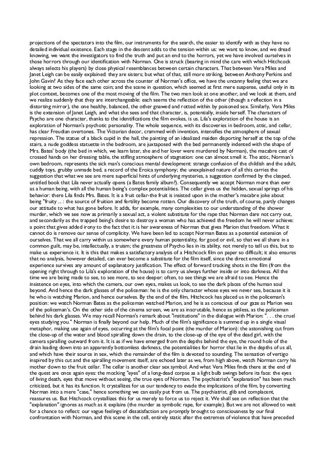 Psycho essay