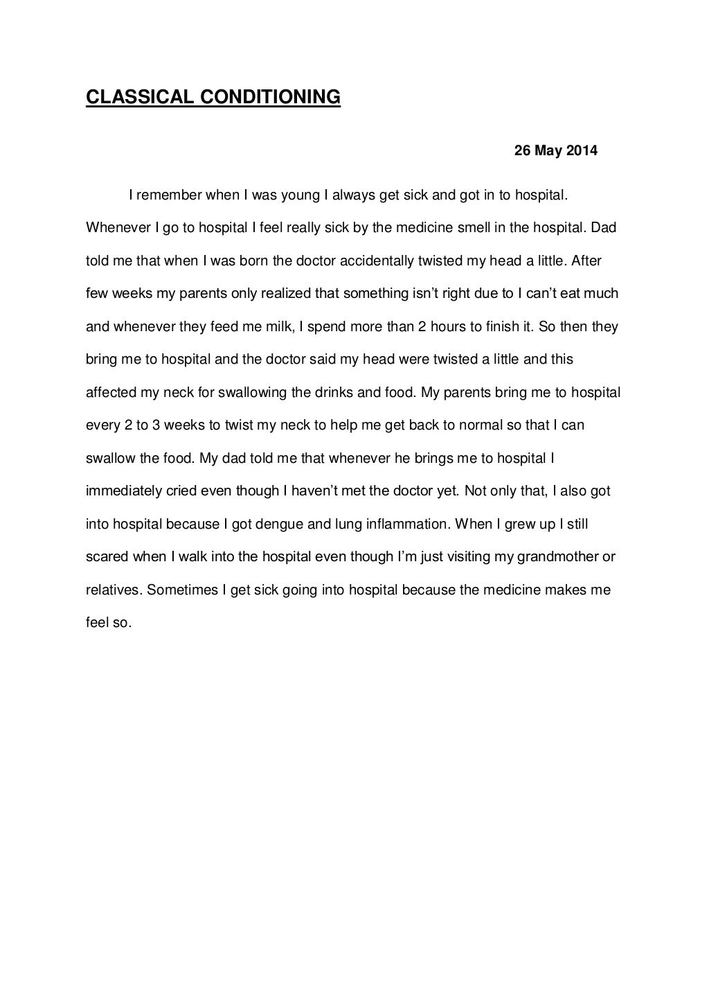 First class psychology essay example picture