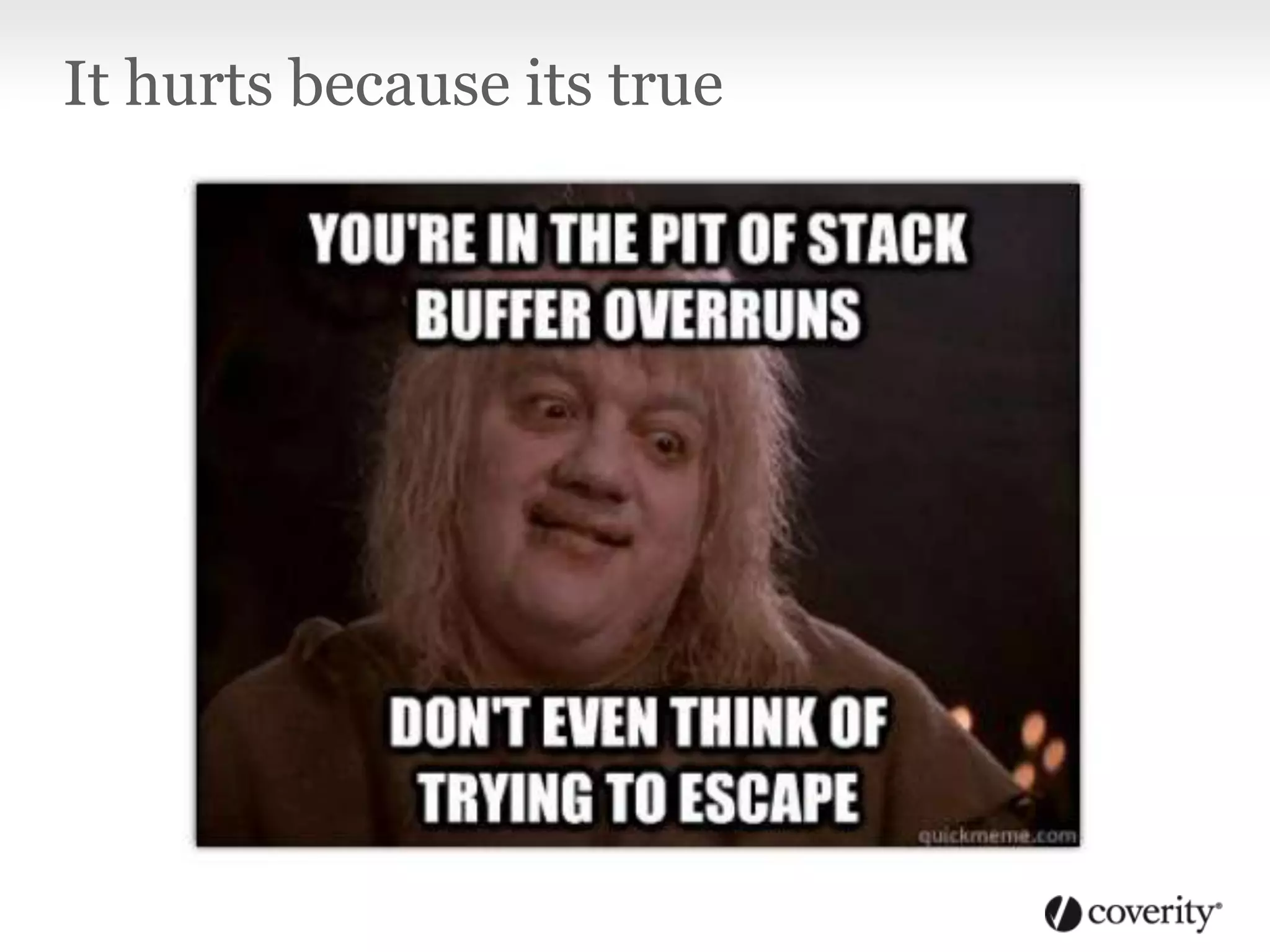 It hurts because its true
 