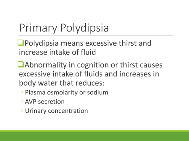 Psychogenic Polydipsia | PPTX