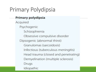 Psychogenic Polydipsia | PPTX