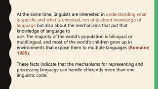 The universality of human language | PPTX