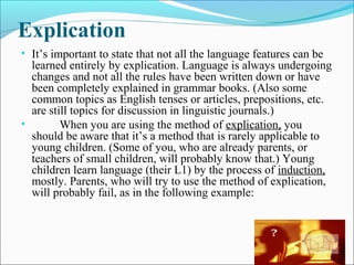 Psycholinguistics and foreign language teaching. | PPT