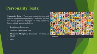 Personality Trait Test Example Various Psychological tests: challenges and contemporary trends in ...