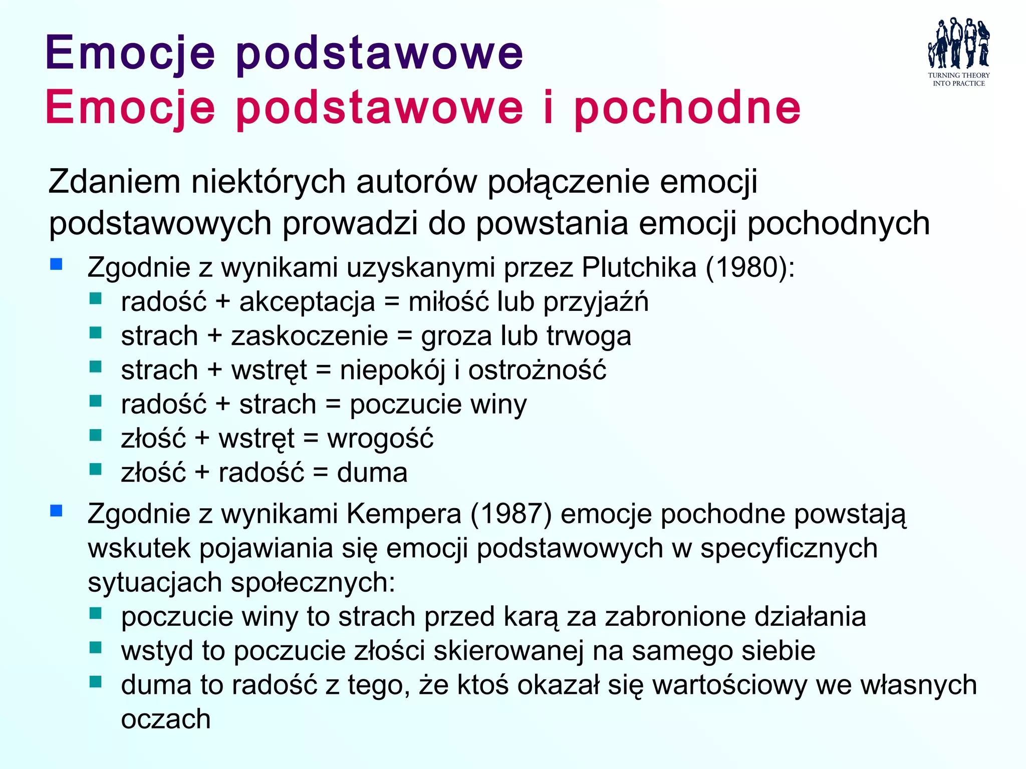 Psychologia emocji i motywacji 1 2 | PPT