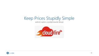 12
Keep Prices Stupidly Simple
wolność wyboru a podejmowanie decyzji
 
