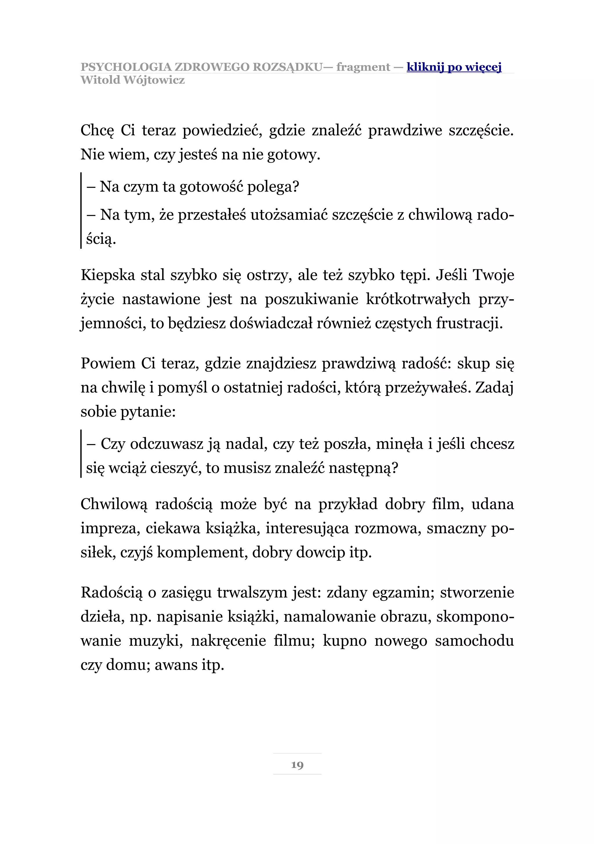 46 Zasad Zdrowego Rozsądku Witold Wójtowicz www.slideshare.net