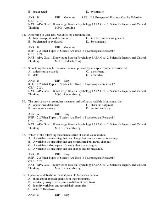 Psychological Science 5th Edition Gazzaniga Test Bank