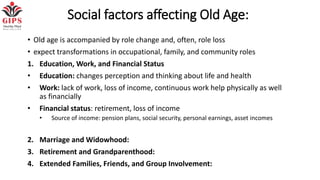 Psychological and social factors affecting aging woman | PPTX