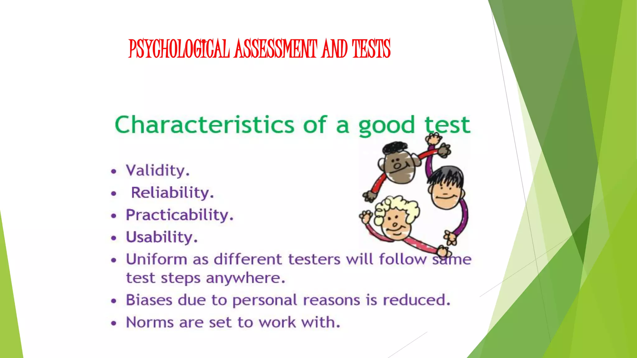 Psychological assessment and test | PPTX | Standardized Testing ...