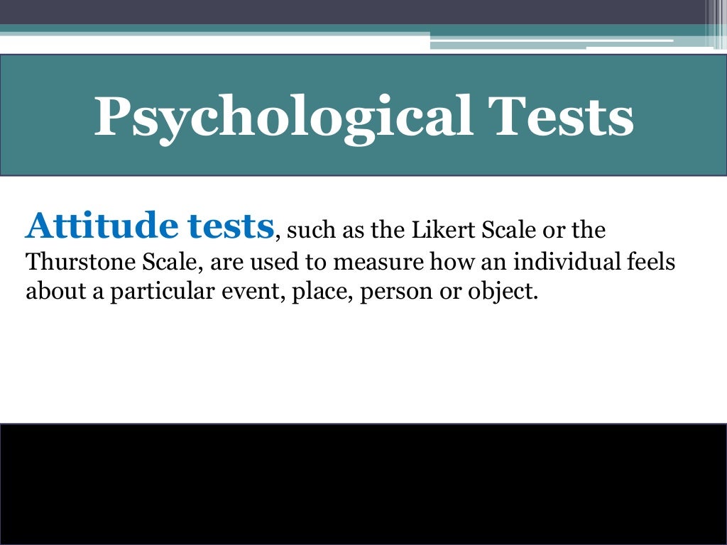 Psychological Assessment Tools