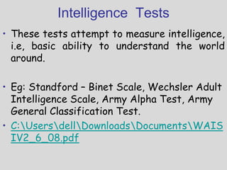 General Classification Test Psychological assessments and tests.pptx