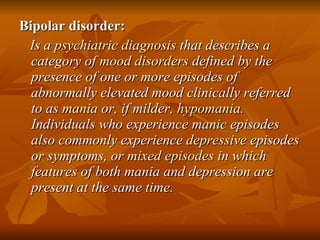 Psychological disorder