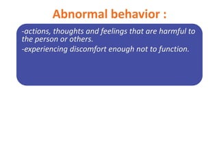 Psychological Disorders | PPTX